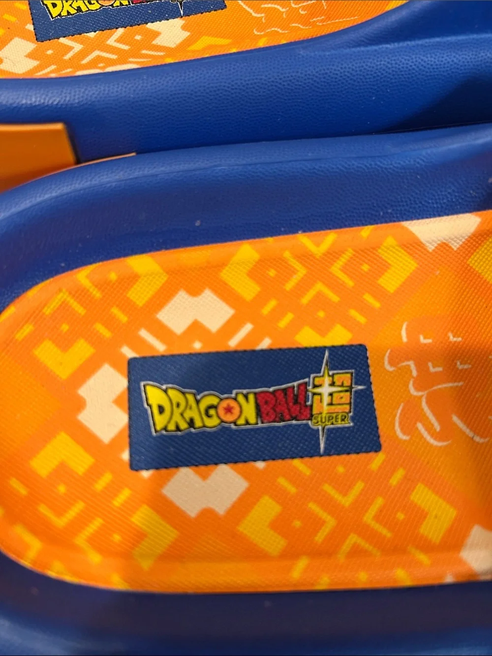 Ground Up - Dragon Ball Z Themed Blue & Orange Slide Sandals